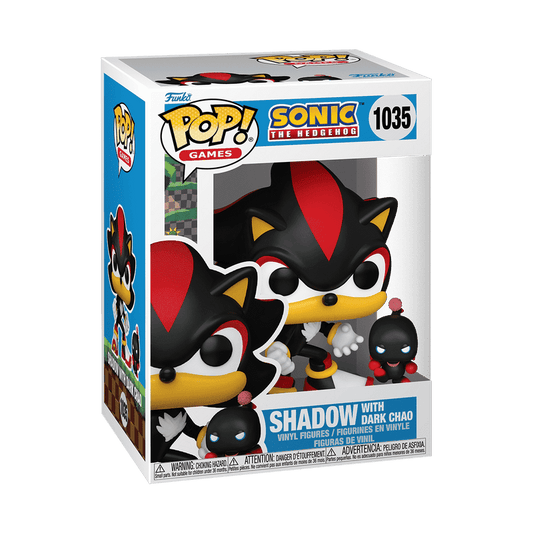 Funko Pop! Vinyl: Sonic the Hedgehog - 1035 Shadow with Dark Chao - Olm collectibles