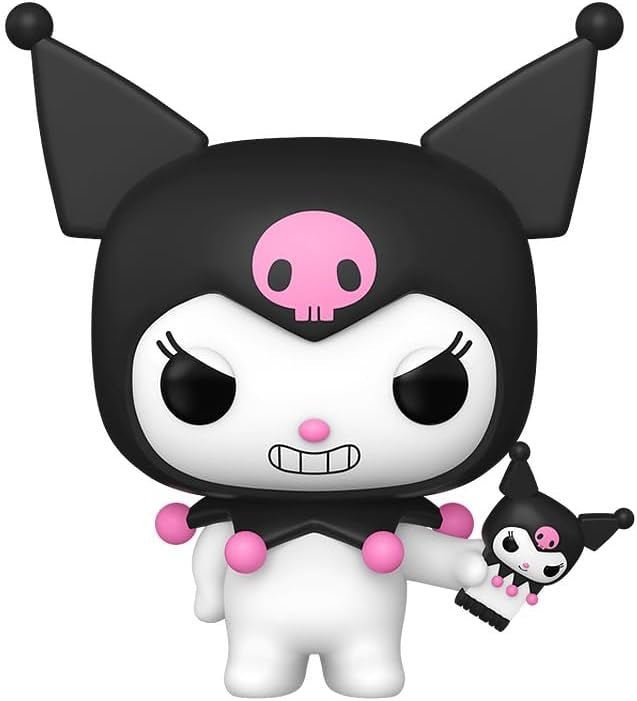 Hello Kitty: 88 Kuromi with Phone Exclusive Vinyl Figure Collectibles Bundle with Compatible Funko Pop - Olm collectibles