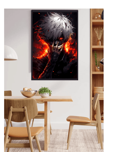 Ken kaneki,Tokyo ghoul , Anime Poster - 12x16 Inch, Glossy Shine - Olm collectibles