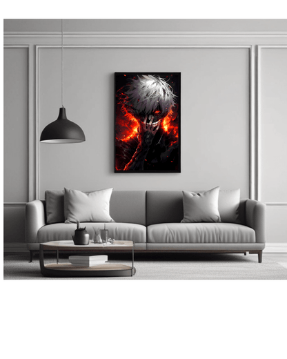 Ken kaneki,Tokyo ghoul , Anime Poster - 12x16 Inch, Glossy Shine - Olm collectibles