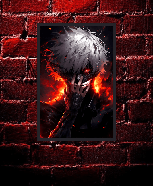 Ken kaneki,Tokyo ghoul , Anime Poster - 12x16 Inch, Glossy Shine - Olm collectibles