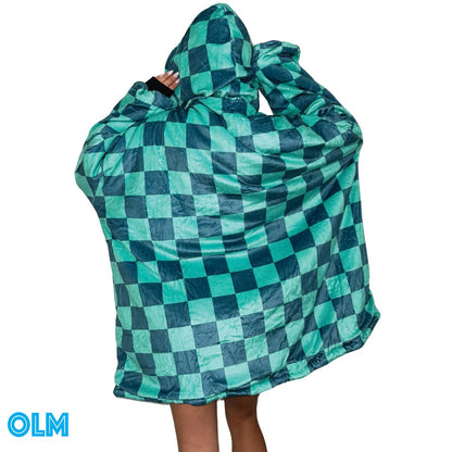 Original Oversized Microfiber & Sherpa Wearable Blanket Hoodie various  come in unisex adults and kids sizes