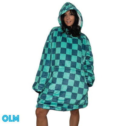 Original Oversized Microfiber & Sherpa Wearable Blanket Hoodie various come in unisex adults and kids sizes - Olm collectibles