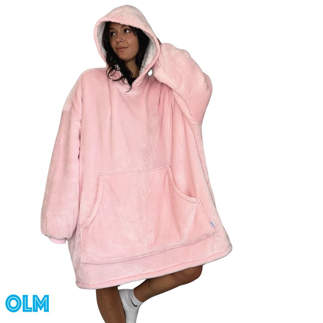 Original Oversized Microfiber & Sherpa Wearable Blanket Hoodie various come in unisex adults and kids sizes - Olm collectibles