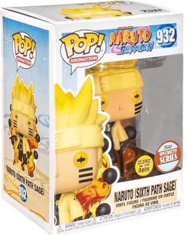 POP Naruto Shippuden - 932 Naruto (Sixth Path Sage) Glow - in - The - Dark Specialty Series Funko Vinyl Figure - Olm collectibles