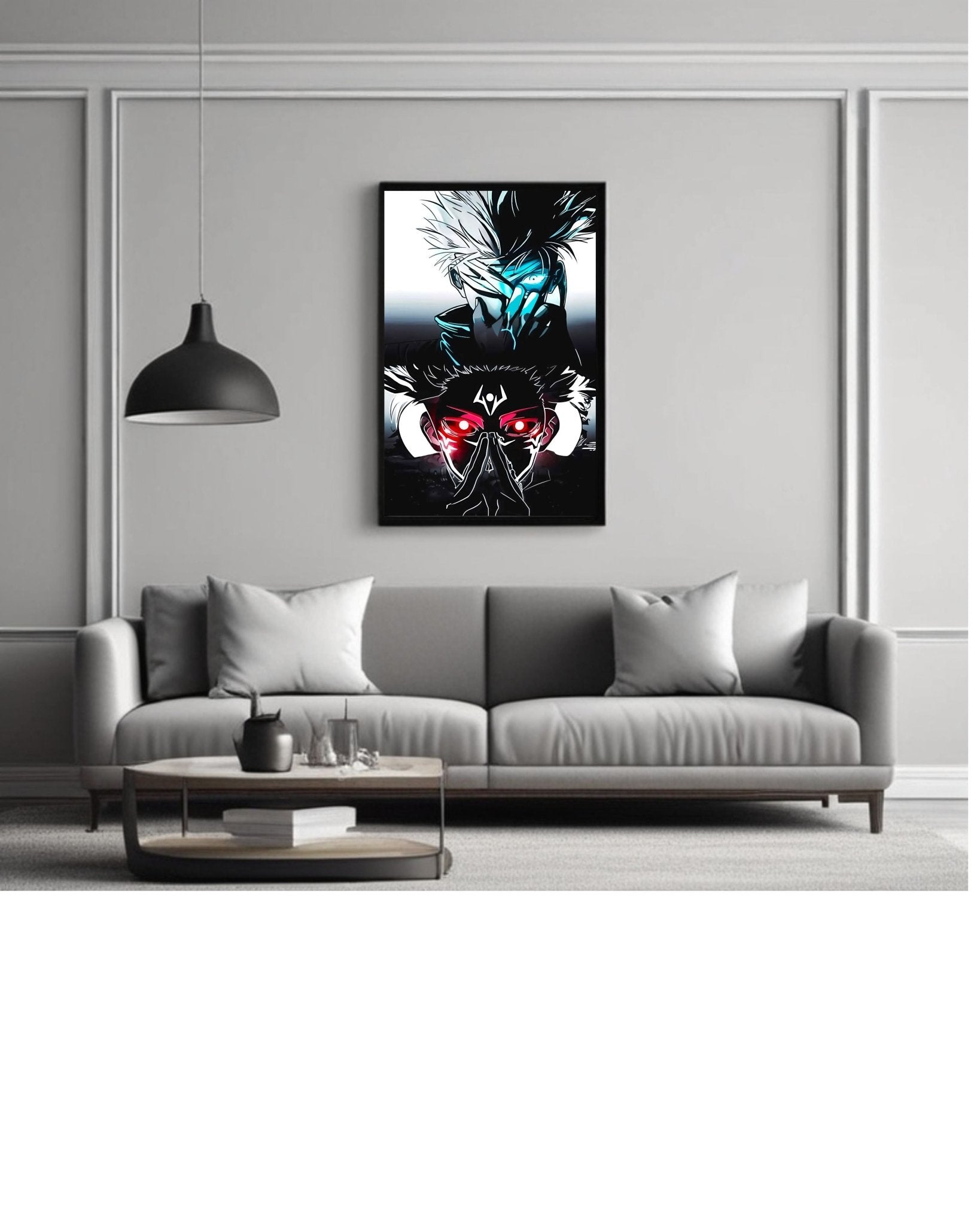 Saukuna,Gojo,jujutsu kaisen , Anime Poster , 12x16 Inch, Glossy Shine framed - Olm collectibles