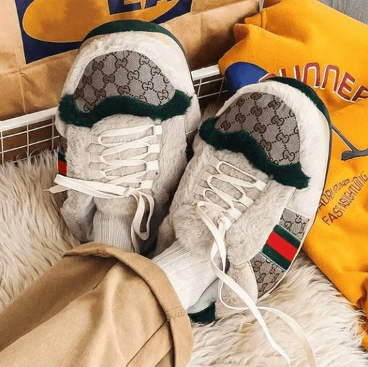 Sneaker Slippers gucci inspired unisex for adults&kids - Olm collectibles