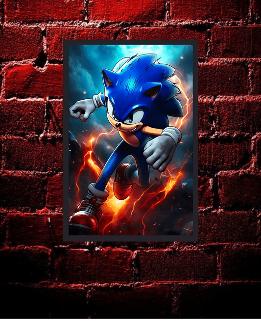 Sonic ,games, AnimePoster 12x16 Inch, Glossy Shine - Olm collectibles