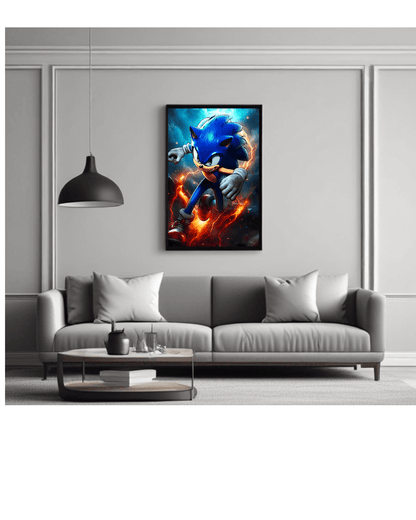 Sonic ,games, AnimePoster 12x16 Inch, Glossy Shine - Olm collectibles