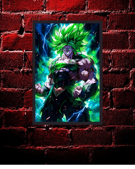 The Legend Broly, Dragon Ball - Anime Poster (12x16 Inch, Glossy Shine, Framed - Olm collectibles