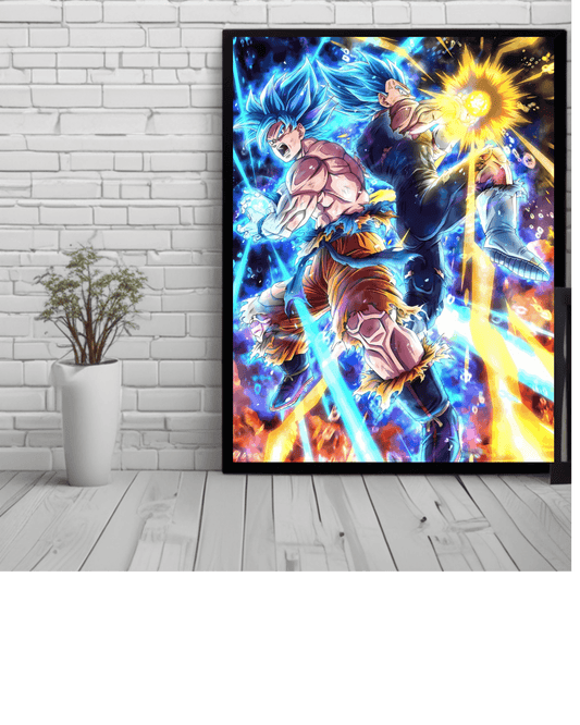 vegtta,dragon ball , Anime Poster , 12x16 Inch, Glossy Shine - Olm collectibles