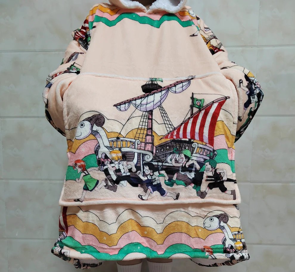 Embrace Comfort in Style with the Strawhat Blanket Hoodie - OLMCOL