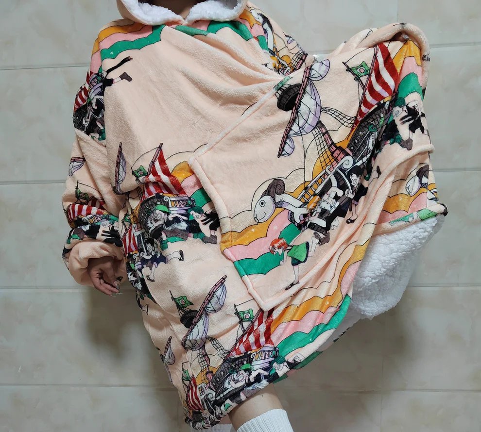 Embrace Comfort in Style with the Strawhat Blanket Hoodie - OLMCOL