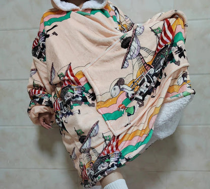 Embrace Comfort in Style with the Strawhat Blanket Hoodie - OLMCOL