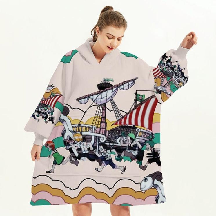 Embrace Comfort in Style with the Strawhat Blanket Hoodie - OLMCOL